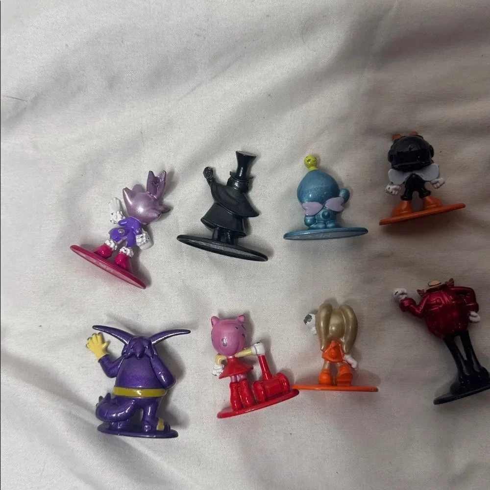 Sonic The Hedgehog Nano Metalfigs 2 Die-cast Character Figurine Set. 11 figures.